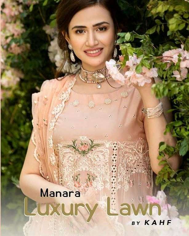 Manara Luxury Embroidered Lawn Spring Summer Collection 2021